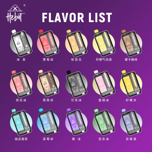 獨家新品🔥HEBAT六代拋棄式10000口❤️‍可充電🔋極致體驗