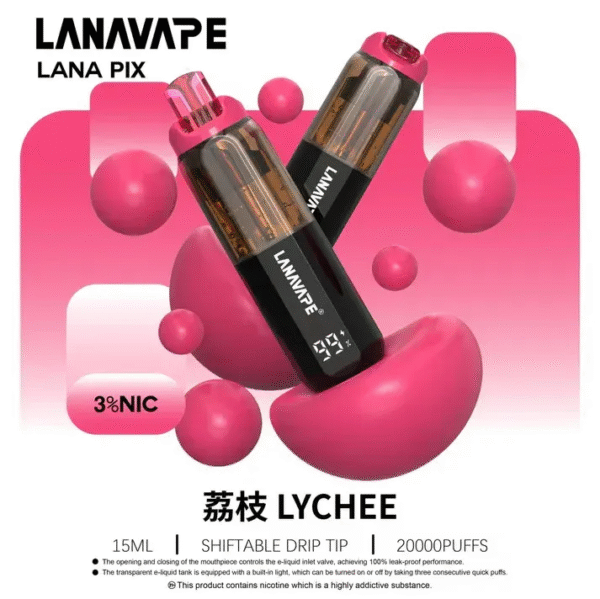電子煙推薦🔥 LANA PIX閃光彈20000口拋棄式 LED可視電量 850mAh續航 Mesh防漏穩定款